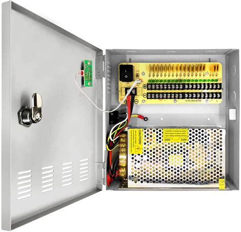 security camera power supply distribution box|12v power supply for cctv.